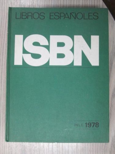 Portada del libro de LIBROS ESPAÑOLES ISBN CATALOGOS 1978