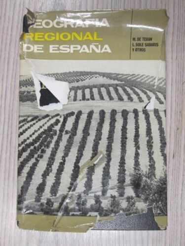 Portada del libro de GEOGRAFIA REGIONAL DE ESPAÑA