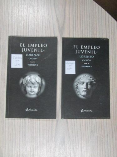 Portada del libro de EL EMPLEO JUVENIL. 2 VOLÚMENES
