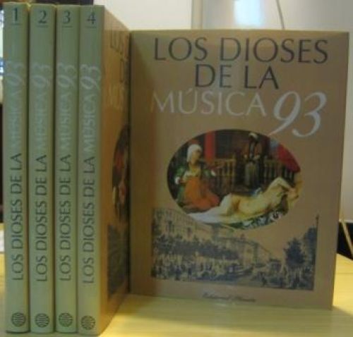 Portada del libro de LOS DIOSES DE LA MÚSICA ´93. 5 TOMOS