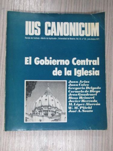 Portada del libro de IUS CANONICUM: REVISTA DEL INSTITUTO MARTIN AZPILICUETA.UNIV DE NAVARRA
