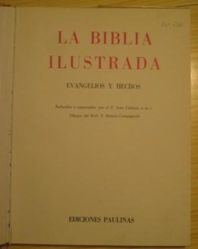 Portada del libro de LA BIBLIA ILUSTRADA. EVANGELIOS Y HECHOS