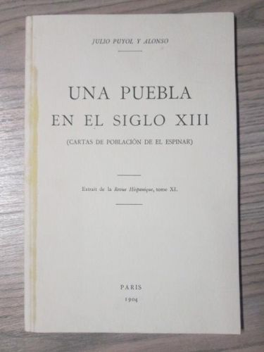 Portada del libro de UNA PUEBLA EN EL SIGLO xiii (Cartas de población en el espinar)