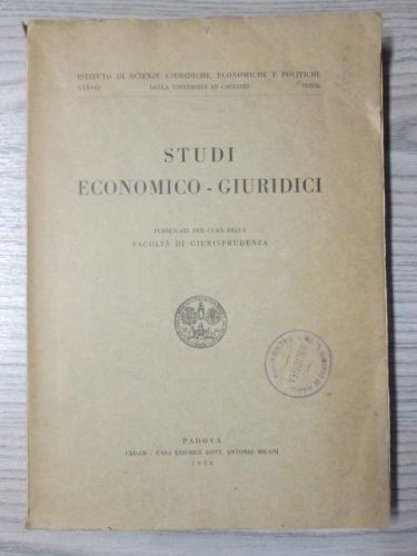 Portada del libro de STUDI ECONOMICO – GIURIDICI
