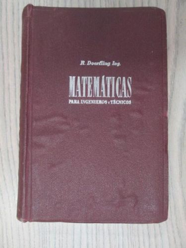 Portada del libro de MATEMATICAS PARA INGENIEROS Y TÉCNICOS