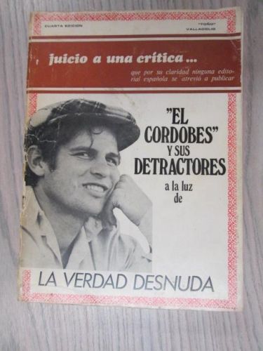 Portada del libro de “EL CORDOBES Y SUS DETRACTORES” A LA LUZ DE LA VERDAD DESNUDA