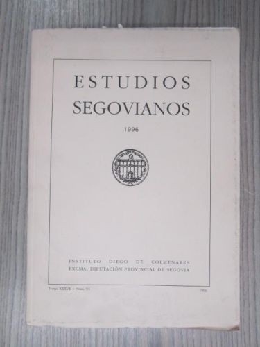 Portada del libro de ESTUDIOS SEGOVIANOS 1996