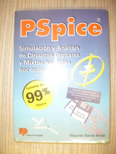 Portada del libro de PSPICE. SIMULACIÓN Y ANÁLISIS DE CIRCUITOS DIGITALES Y MIXTOS ASISTIDOS POR ORDENADOR