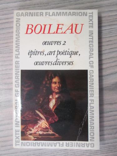Portada del libro de BOILEAU OEVRES 2. ÉPÎTRES, ART POÉTIQUE, OEUVRES DIVERSES