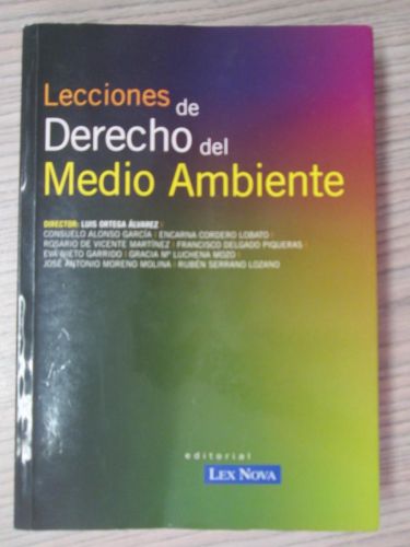 Portada del libro de LECCIONES DE DERECHO DEL MEDIO AMBIENTE