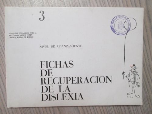 Portada del libro de FICHAS DE RECUPERACIÓN DE LA DISLEXIA. NIVEL DE AFIANZAMIENTO 3
