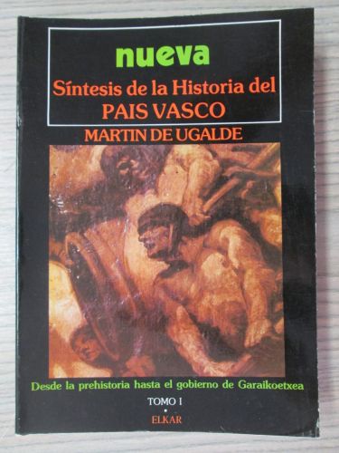 Portada del libro de SÍNTESIS DE LA HISTORIA DEL PAIS VASCO. NUEVA. TOMO I