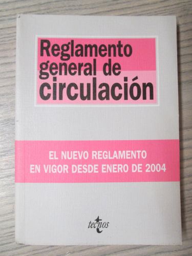 Portada del libro de REGLAMENTO GENERAL DE CIRCULACIÓN (ENERO 2004)