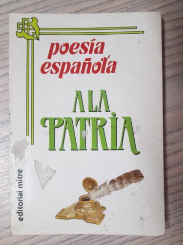 Portada del libro de POESÍA ESPAÑOLA A LA PATRIA