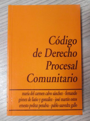 Portada del libro de CÓDIGO DE DERECHO PROCESAL COMUNITARIO