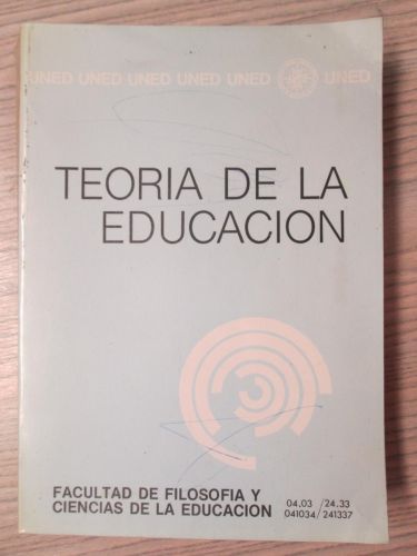 Portada del libro de TEORIA DE LA EDUCACIÓN