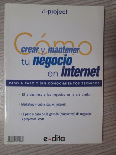 Portada del libro de E-PROJECT. CÓMO CREAR Y MANTENER TU NEGOCIO EN INTERNET