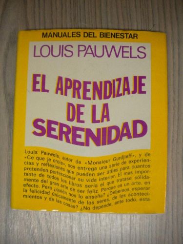 Portada del libro de EL APRENDIZAJE DE LA SERENIDAD