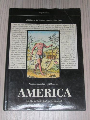 Portada del libro de AMERICA. Noticias secreta y públicas. BIBLIOTECA DEL NUEVO MUNDO 1942-1992