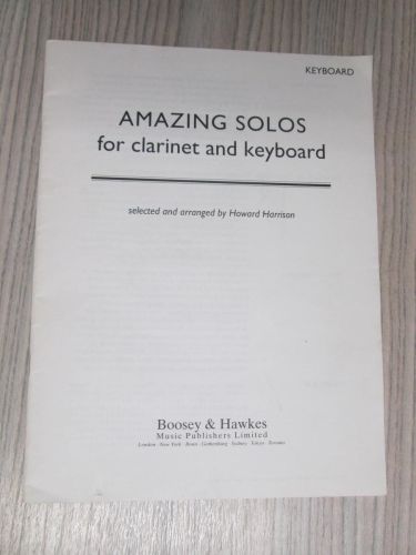 Portada del libro de AMAZING SOLOS FOR CLARINET AND KEYBOARD