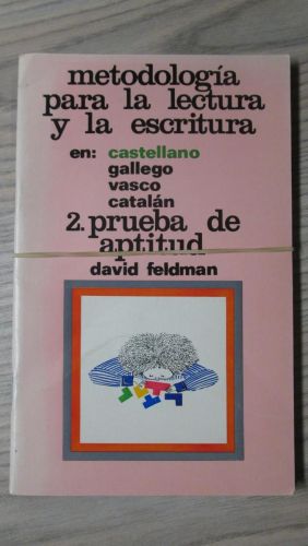 Portada del libro de METODOLOGÍA PARA LA LECURA Y LA ESCRITURA 1 MANUAL DEL PROFESOR. 2 PRUEBA DE APTITUD. (2 TOMOS)