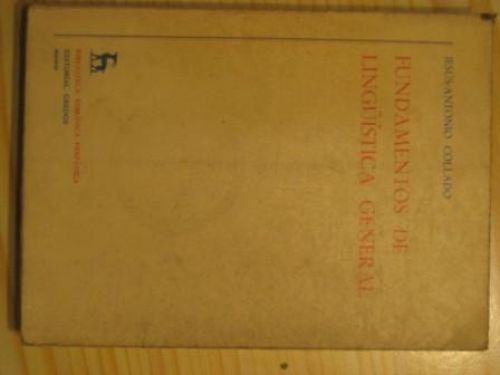 Portada del libro de FUNDAMENTOS DE LINGÜÍSTICA GENERAL