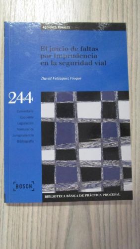 Portada del libro de EL JUICIO DE FALTAS POR IMPRUDENCIA EN LA SEGURIDAD VIAL