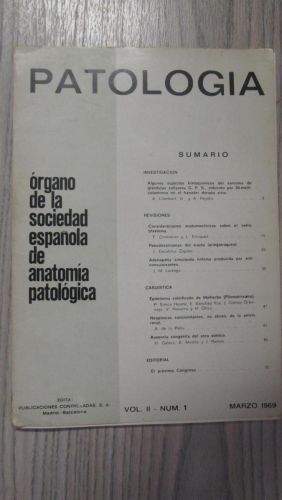 Portada del libro de PATOLOGÍA. ÓRGANO DE LA SOCIEDAD ESPAÑOLA DE ANATOMÍA PATOLÓGICA