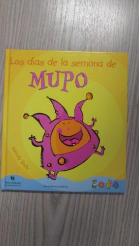 Portada del libro de LOS DÍAS DE LA SEMANA DE MUPO – aprendiendo palabras