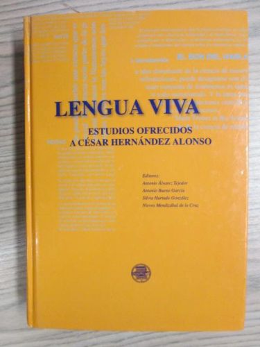 Portada del libro de LENGUA VIVA. Estudios ofrecidos a César Hernández Alonso