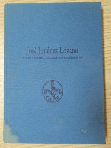 Portada del libro de JOSÉ JIMÉNEZ LOZANO. Premio Nacional de las Letras Españolas 1992.