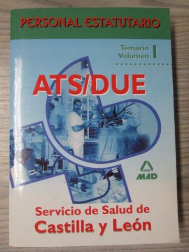 Portada del libro de ATS / DUE PERSONAL ESTATUTARIO SACYL VOLUMEN 1