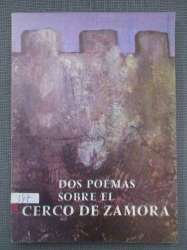 Portada del libro de DOS POEMAS SOBRE EL CERCO DE ZAMORA