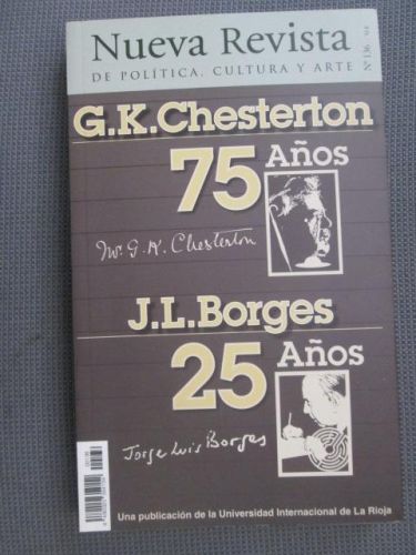 Portada del libro de NUEVA REVISTA DE POLÍTICA, CULTURA Y ARTE. Nº136. C.K. Chesterton, 75 años. J.L. Borges, 25 años