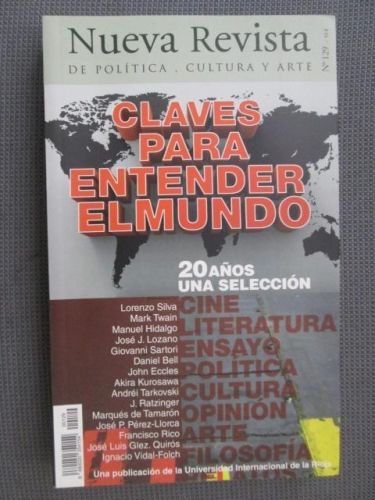 Portada del libro de NUEVA REVISTA DE POLÍTICA, CULTURA Y ARTE. Nº129. Claves para entender el mundo. 20 años una selección.