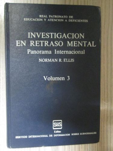 Portada del libro de INVESTIGACIÓN EN RETRASO MENTAL. Vol 3.