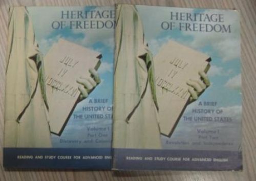 Portada del libro de HERITAGE OF FREEDOM. A BRIEF HISTORY OF THE UNITED STATES. VOL I. PART ONE AND PART TWO