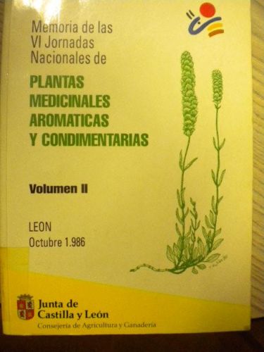 Portada del libro de Memorias de las VI Jornadas Nacionales de PLANTAS MEDICINALES AROMÁTICAS Y CONDIMENTARIAS (TOMO II)