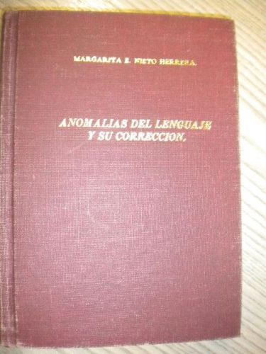 Portada del libro de ANOMALÍAS DEL LENGUAJE Y SU CORRECCIÓN