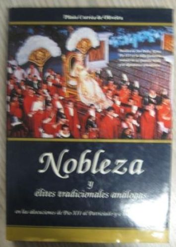 Portada del libro de NOBLEZA Y ÉLITES TRADICIONALES ANÁLOGAS EN LAS ALOCUCIONES DE PÍO XII AL PATRICIADO Y A LA NOBLEZA ROMANA