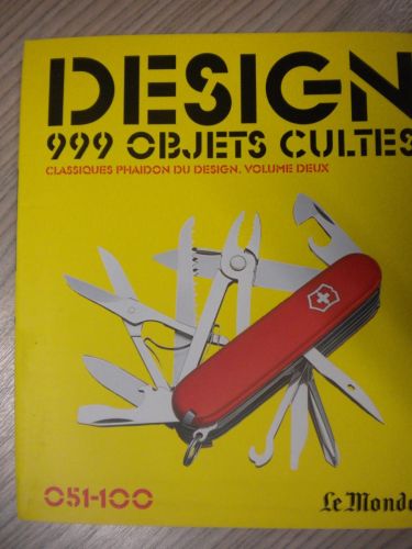 Portada del libro de DESIGN 999 OBJETS CULTES (051 – 100)