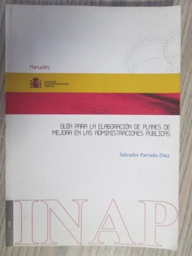 Portada del libro de GUÍA PARA LA ELABORACIÓN DE PLANES DE MEJORA EN LAS ADMINISTRACIONES PÚBLICAS