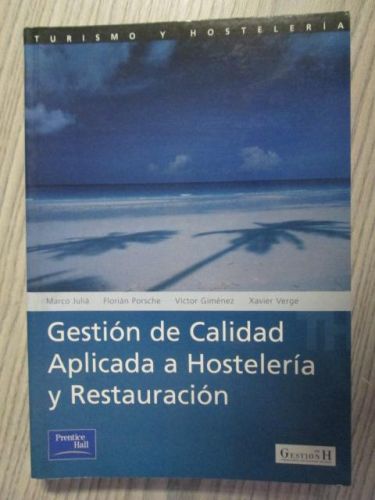 Portada del libro de GESTIÓN DE CALIDAD APLICADA A HOSTELERÍA Y RESTAURACIÓN