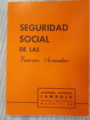 Portada del libro de SEGURIDAD SOCIAL DE LAS FUERZAS ARMADAS