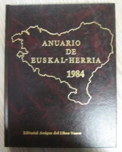 Portada del libro de ANUARIO DE EUSKAL – HERRIA 1984