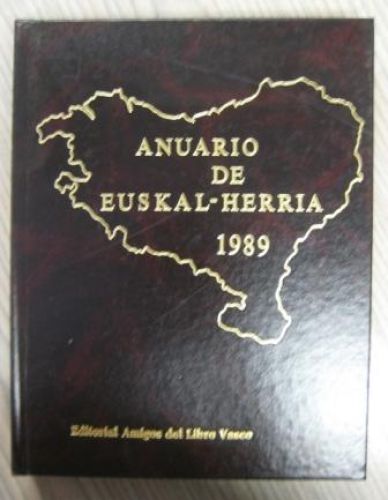 Portada del libro de ANUARIO DE EUSKAL – HERRIA 1989