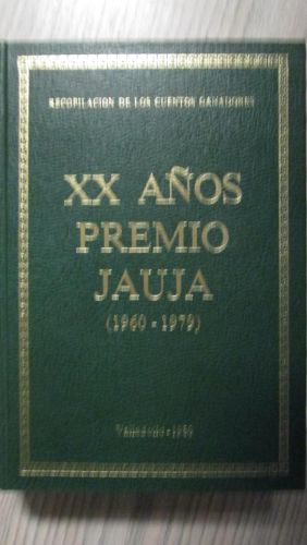 Portada del libro de XX AÑOS PREMIO JAUJA (1960 – 1979)
