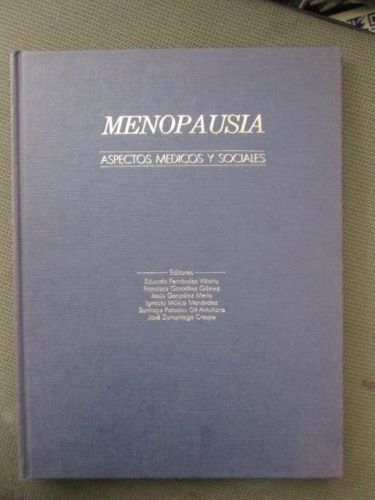 Portada del libro de MENOPAUSIA. Aspectos médicos y sociales