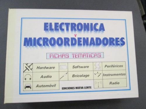 Portada del libro de ELECTRÓNICA Y MICROORDENADORES. FICHAS TEMÁTICAS