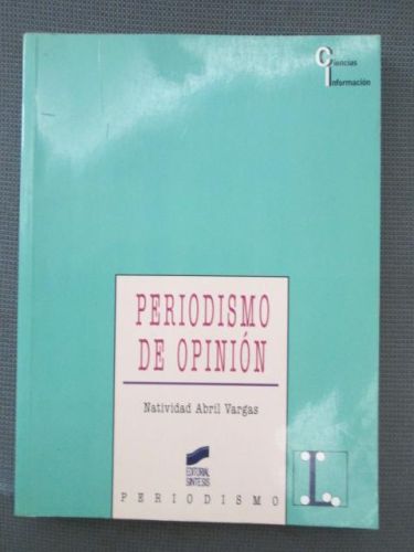 Portada del libro de PERIODISMO DE OPINIÓN